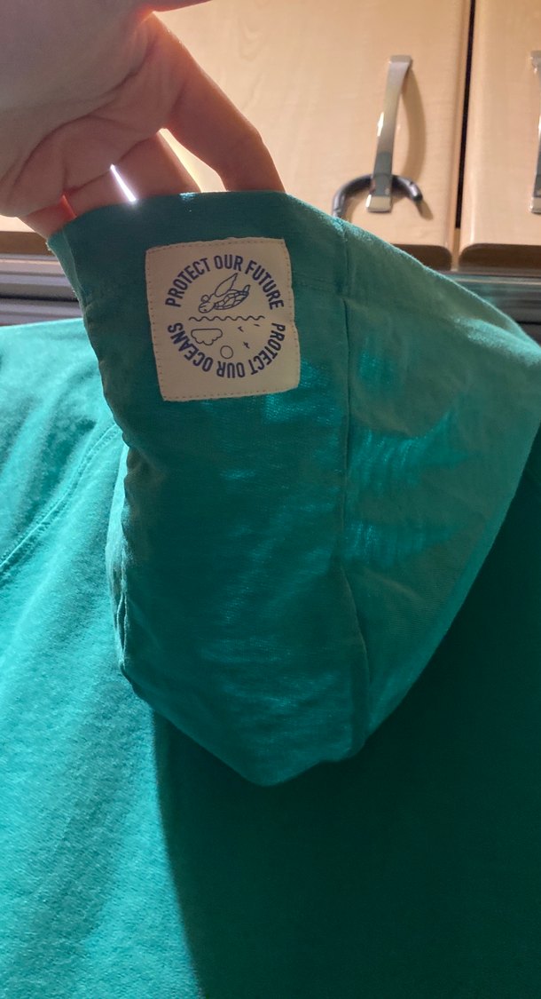 Turkuaz Kapüşonlu Kadın Sweatshirt - Görsel 5