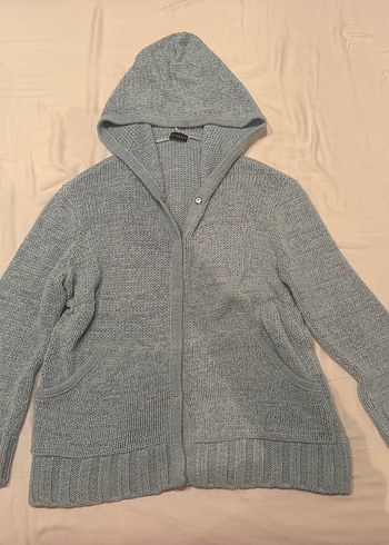 Vakko Orijinal Mavi Kapusonlu Triko Hirka