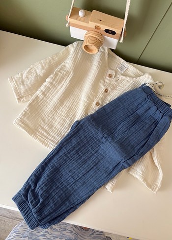 LCW muslin Erkek Bebek Takımı