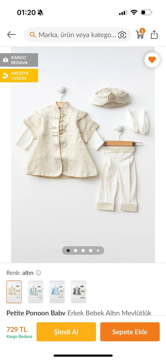 Erkek bebek Mevlüt sünnet takımı - Görsel 3