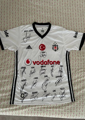 Adidas İmzali Besiktas Beyaz Adidas Futbol Formasi