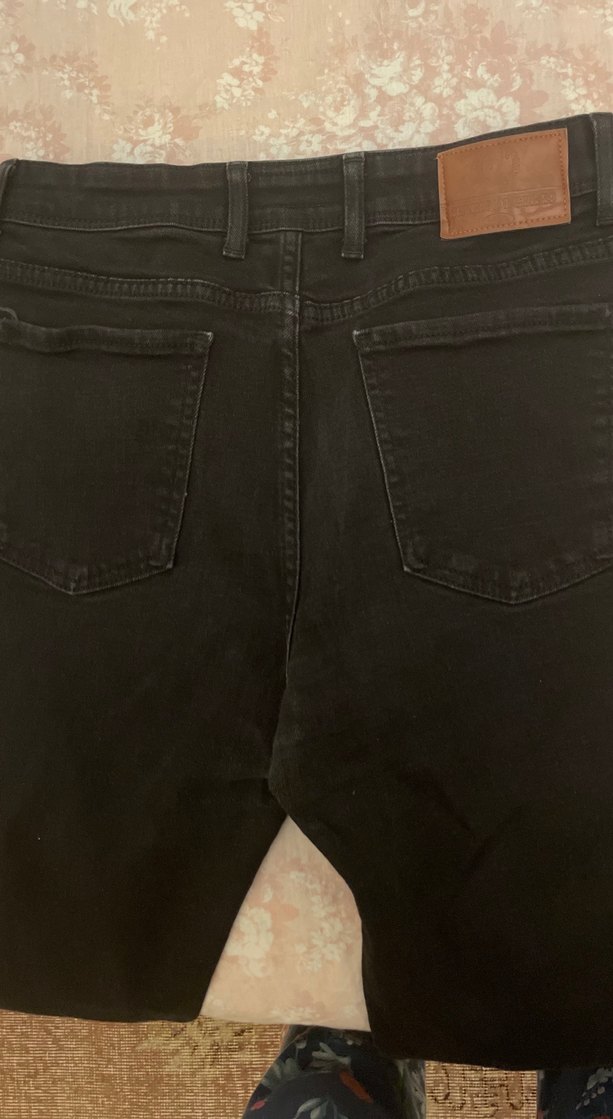 Siyah slim Fit Erkek Kot Pantolon - Görsel 2