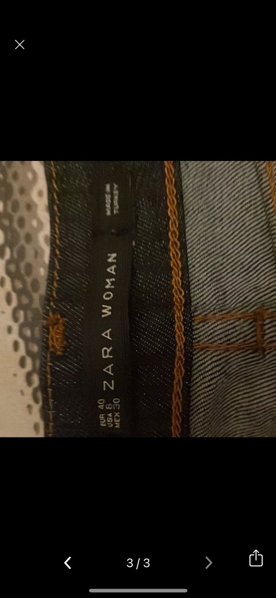 Düğmeli lacivert Kot Mini Etek - Görsel 3