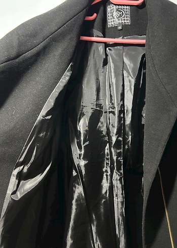 Siyah Fermuarlı Kadın Kaban - Görsel 5