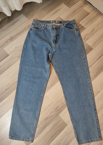 Diğer Acik Mavi Yuksek Bel Denim Jean