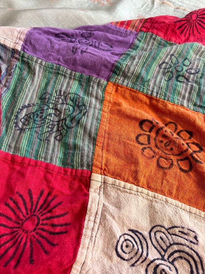 Kadın Çok Renkli bağlamalı Bohem etek - Görsel 4