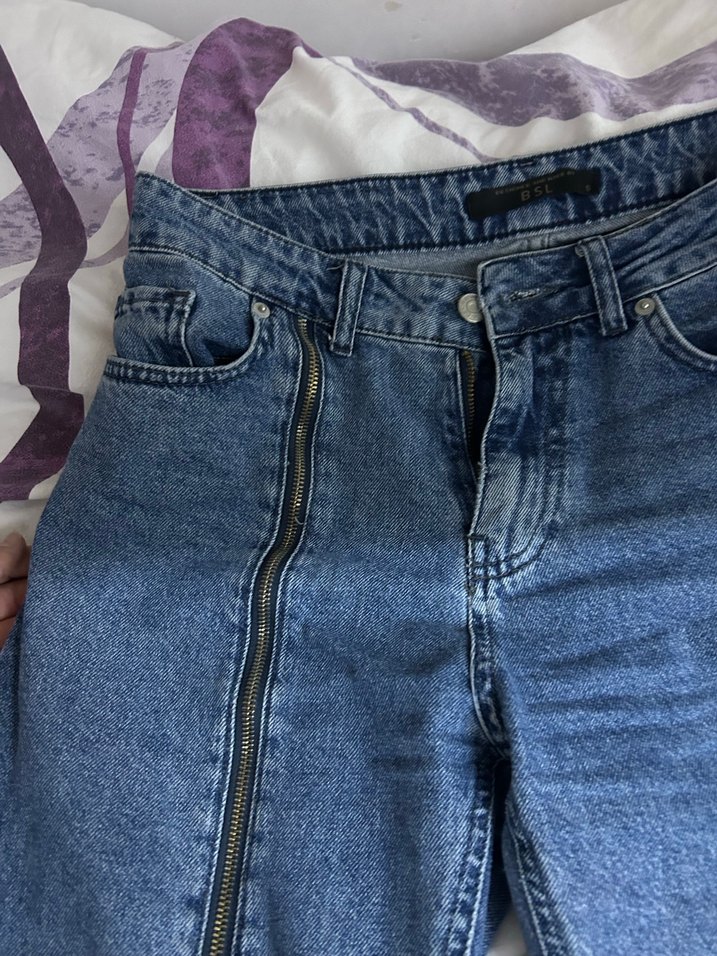 Sıfır kot pantolon fermuar detay - Görsel 2