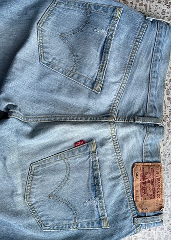 Levis Acik Mavi Denim Jean