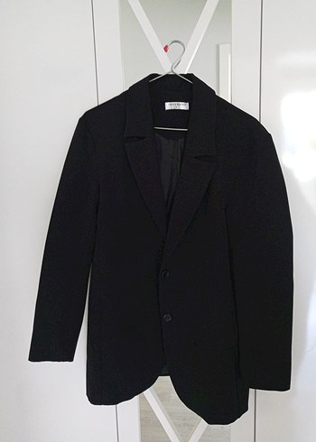 Zara Siyah Tek Dugmeli Blazer Ceket