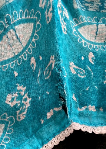 Turkuaz Bağlama Desenli deniz elbisesi - Görsel 6