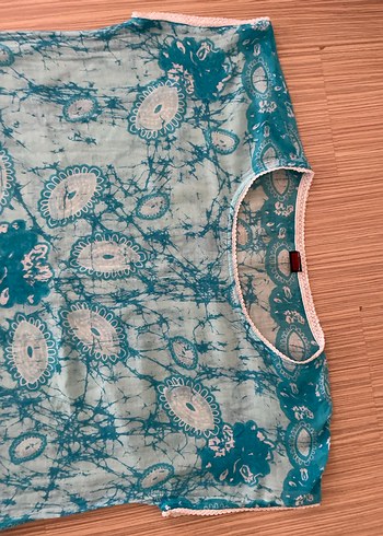 Turkuaz Bağlama Desenli deniz elbisesi - Görsel 5