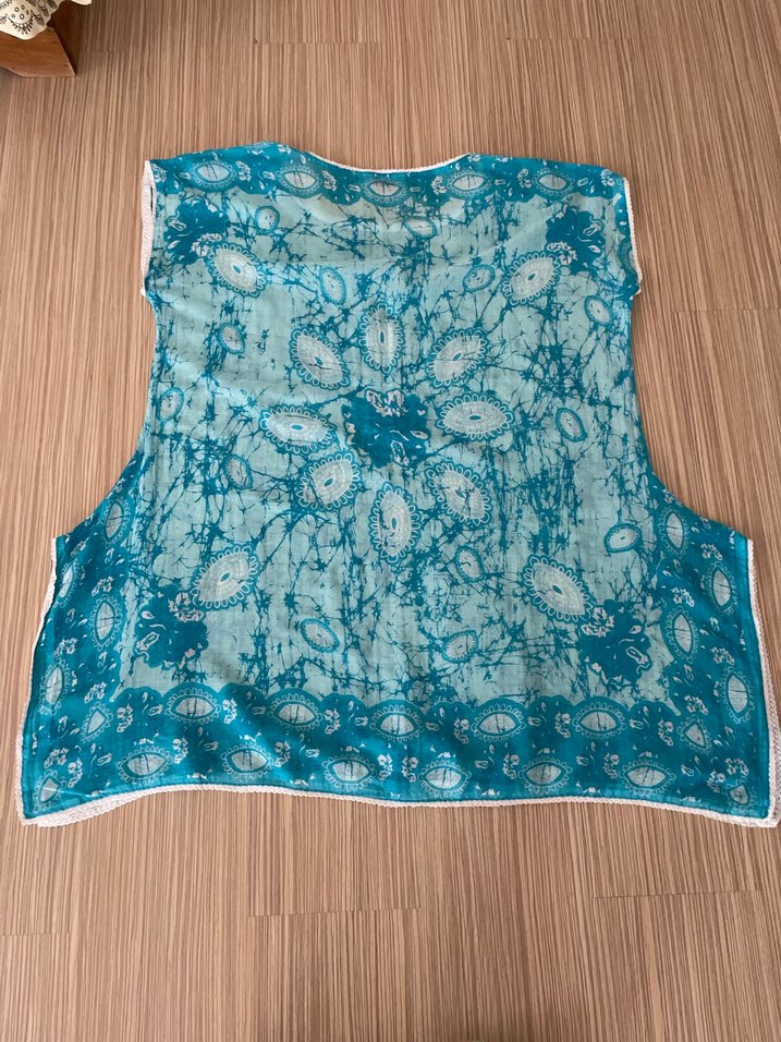 Turkuaz Bağlama Desenli deniz elbisesi - Görsel 4