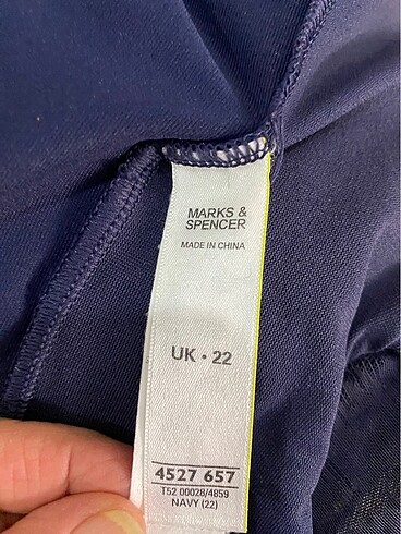 42 Beden lacivert Renk Marka & Spencer mayo