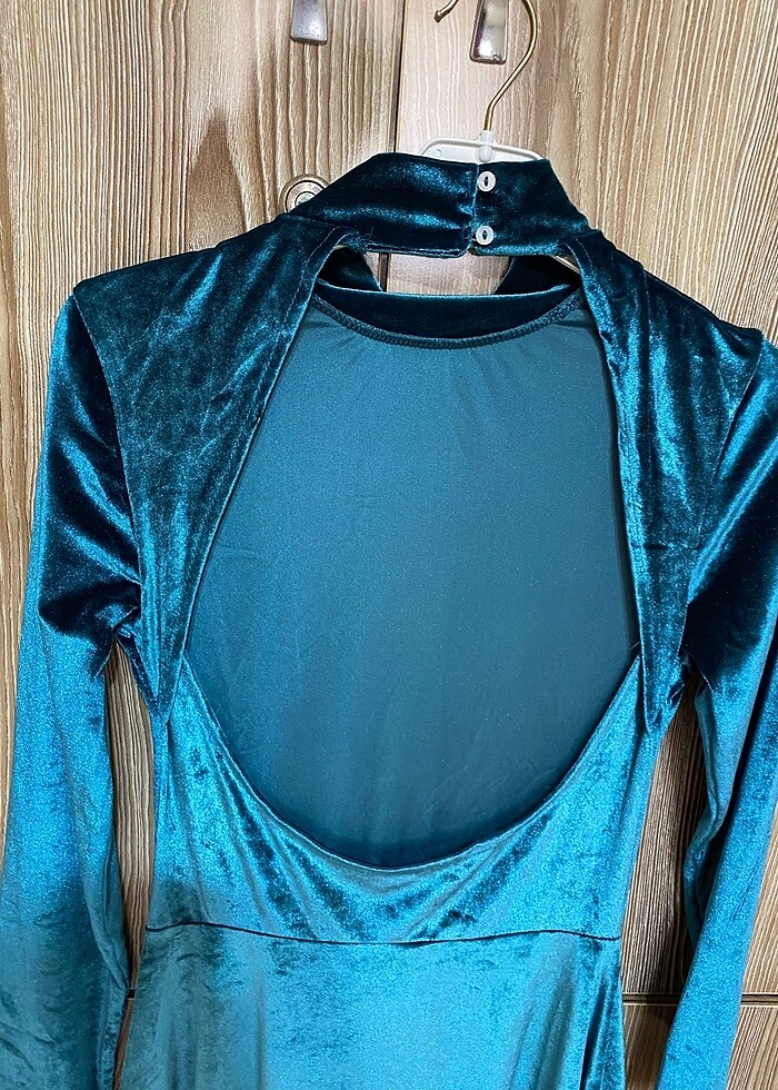 Zechka kadife elbise - Görsel 4