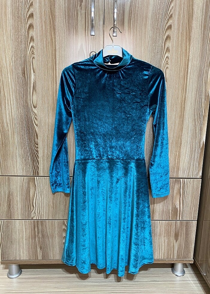 Zechka kadife elbise - Görsel 3