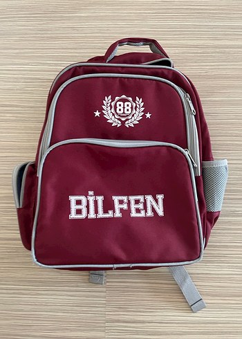 Burgundy Ve Gri Bilfen Cocuk Okul Cantasi