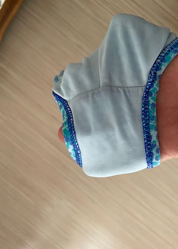 TRİUMPH Turkuaz Drapeli Bağlama Desenli Mayo - Görsel 8