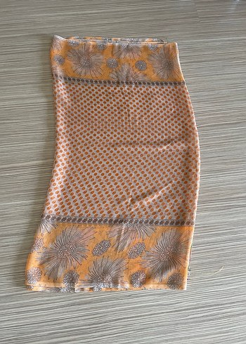 Bohem Tarzda Kahverengi Desenli Pareo - Görsel 2