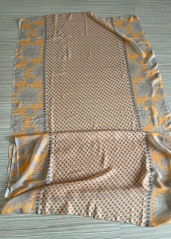 Bohem Tarzda Kahverengi Desenli Pareo - Görsel 4