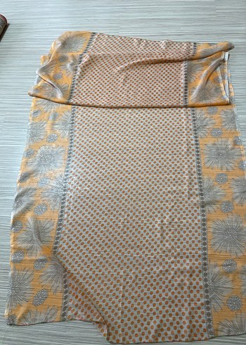 Bohem Tarzda Kahverengi Desenli Pareo - Görsel 5