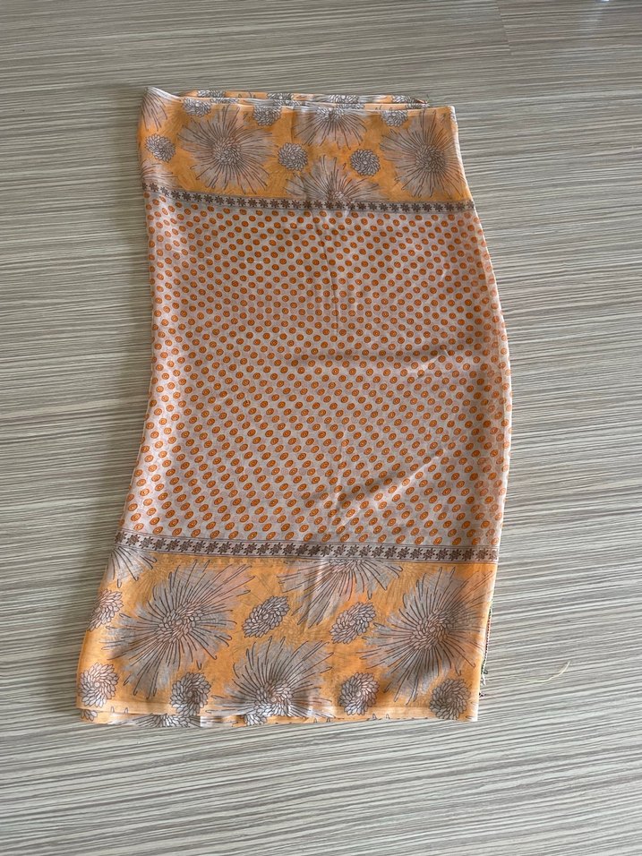 Bohem Tarzda Kahverengi Desenli Pareo - Görsel 2
