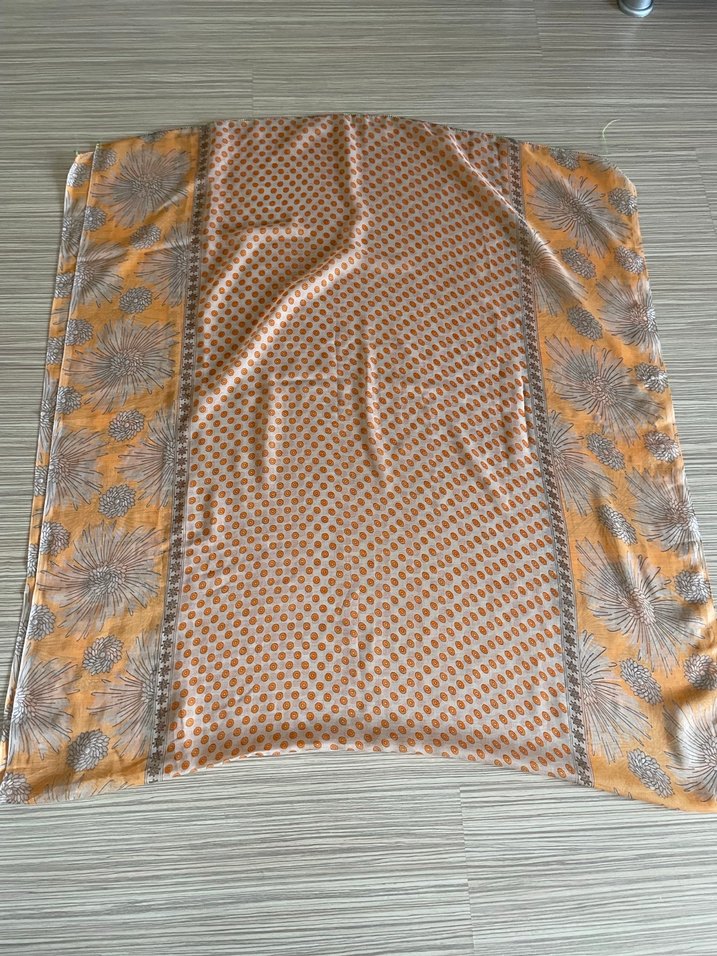 Bohem Tarzda Kahverengi Desenli Pareo - Görsel 3