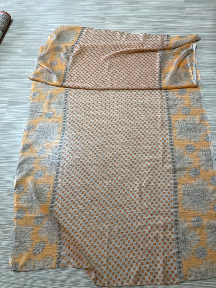 Bohem Tarzda Kahverengi Desenli Pareo - Görsel 5