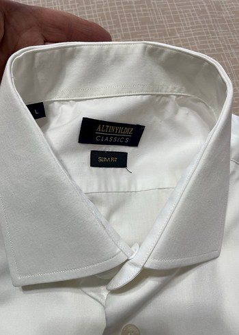 Beyaz Düğmeli Erkek Gömlek - Görsel 8