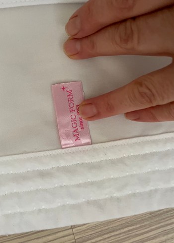 Magıc Form İşlemeli Beyaz Mini Büstiyer - Görsel 5