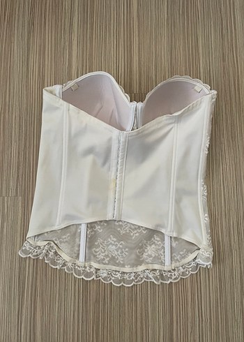 Magıc Form İşlemeli Beyaz Mini Büstiyer - Görsel 4