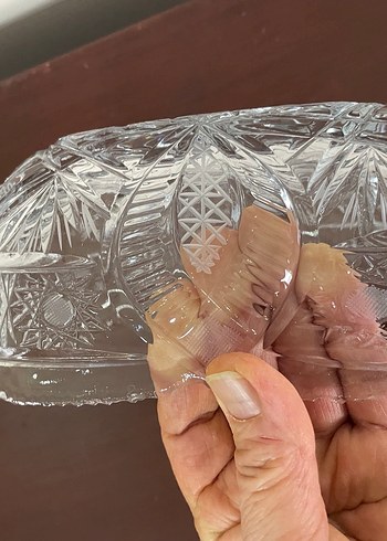 Beyaz Kristal Desenli Cam Kaseler - Görsel 8