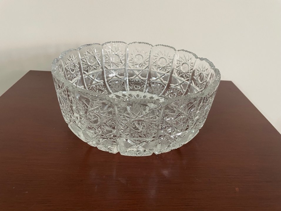 Beyaz Kristal Desenli Cam Kaseler - Görsel 2