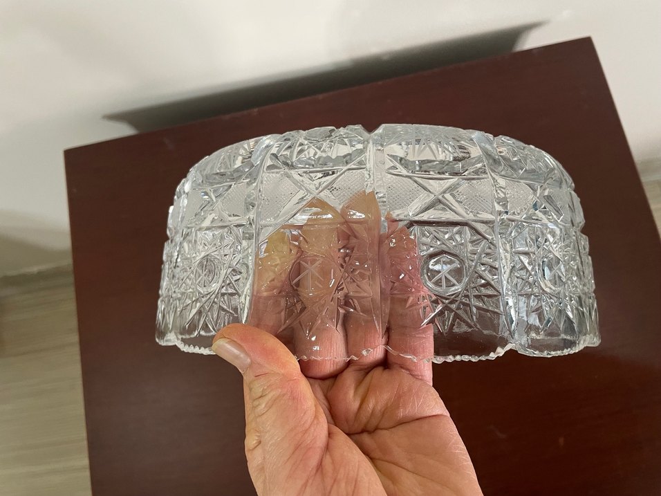 Beyaz Kristal Desenli Cam Kaseler - Görsel 5