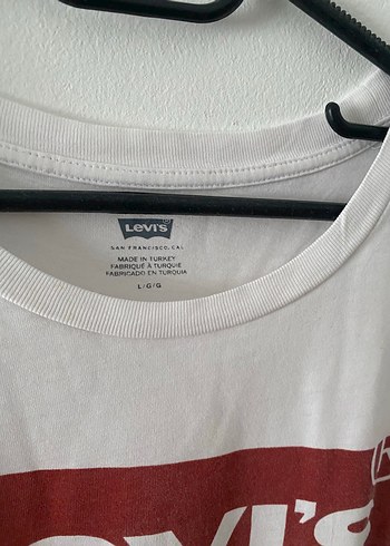 Levis Levi S Beyaz Bisiklet Yaka Tisort