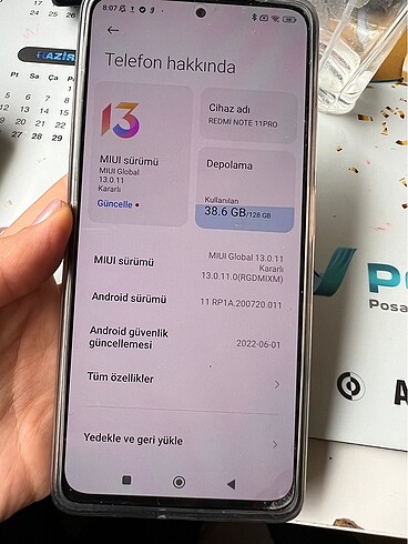RED MI 11 PRO yurt dışı kayıtsız