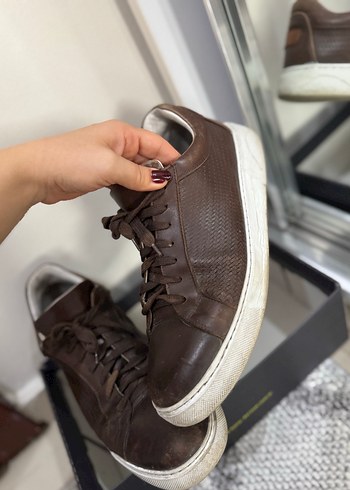 Derimod Kahverengi Deri Sneaker