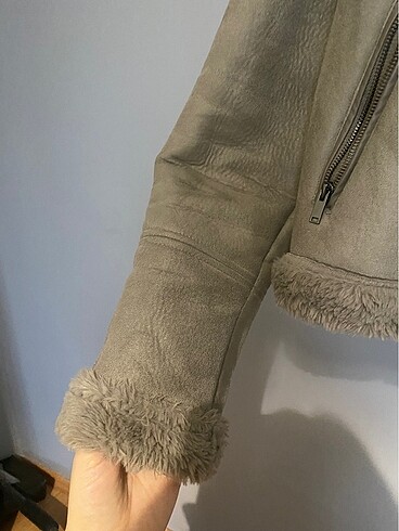 s Beden camel Renk Stradivarius Biker Ceket Mont
