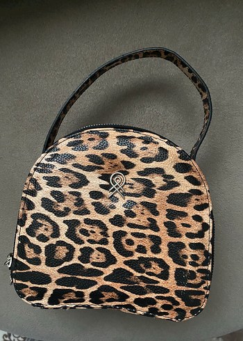 Zara Leopar Desenli Mini Omuz Cantasi