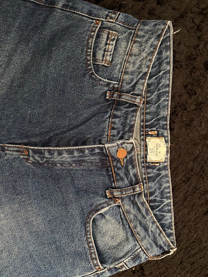 Açık Mavi Yüksek Bel Denim Jean — görsel 2/3