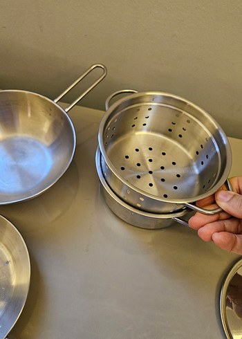 Ikea Oyuncak Çelik Tencere ve Tava Seti - Görsel 3