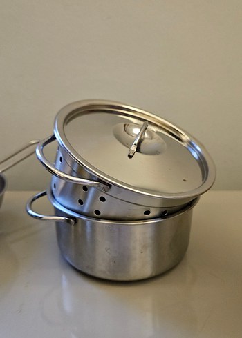 Ikea Oyuncak Çelik Tencere ve Tava Seti - Görsel 4