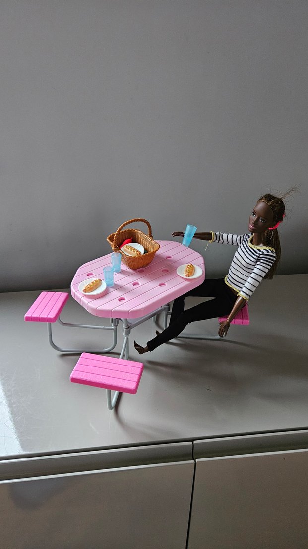 Barbie piknik seti - Görsel 4
