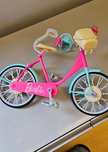 Barbie bisikleti + kask - Görsel 5