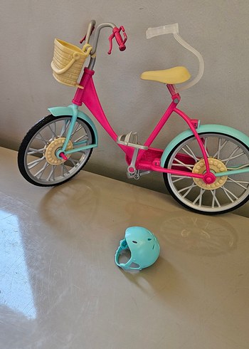 Barbie bisikleti + kask - Görsel 3