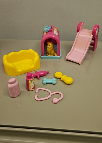 Pembe Pastel Evcil Hayvan Oyuncak Seti - Görsel 3