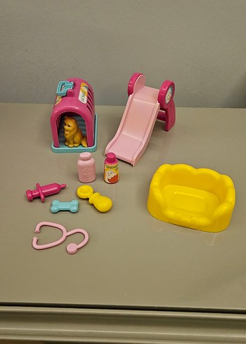 Pembe Pastel Evcil Hayvan Oyuncak Seti - Görsel 4