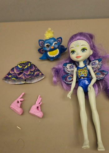 Enchantimals Mor Saçlı Kanatlı Bebek ve Aksesuarları - Görsel 2