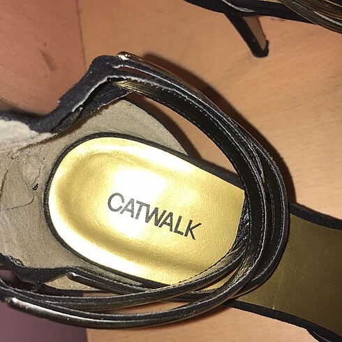 41 Beden siyah Renk Catwalk Topuklu Ayakkabı