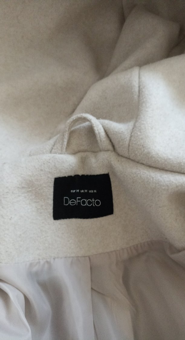 Defacto Kapüşonlu Uzun Kaşe Kaban - Görsel 4