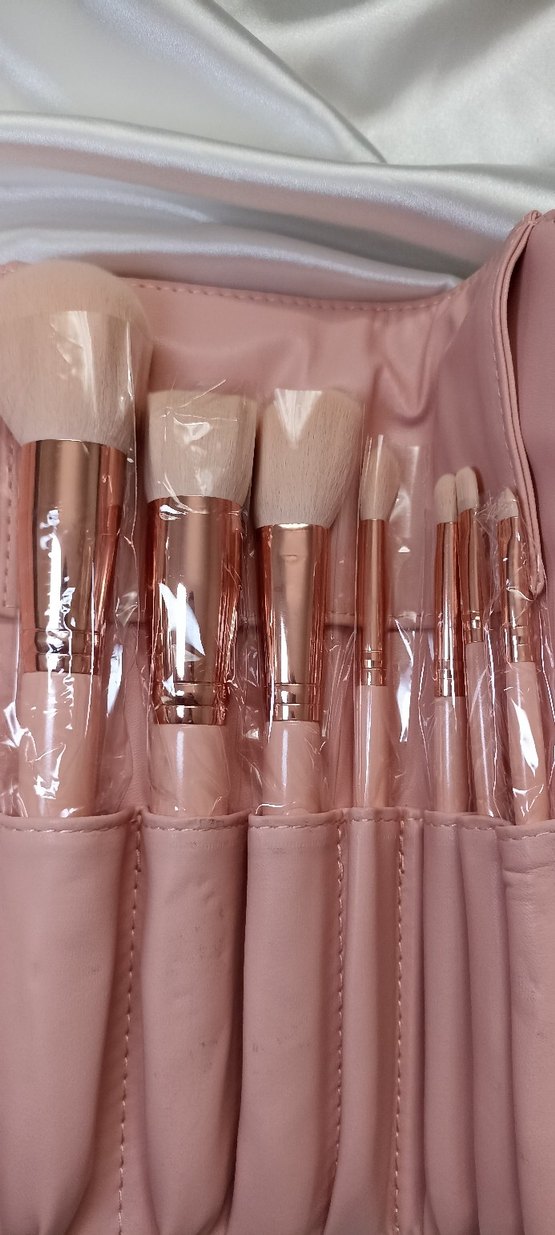 Pastel Pembe Makyaj Fırça Seti - Görsel 2